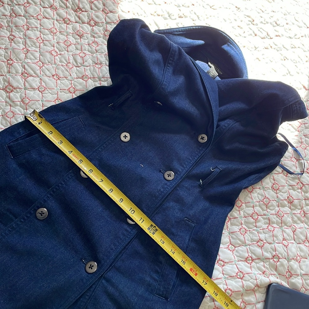 White House black market double breasted denim dress - Picture 7 of 8